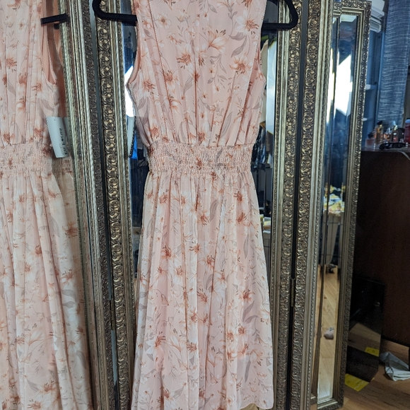 Blush Pink Floral Dress - Size 4 NWT - Picture 4 of 4